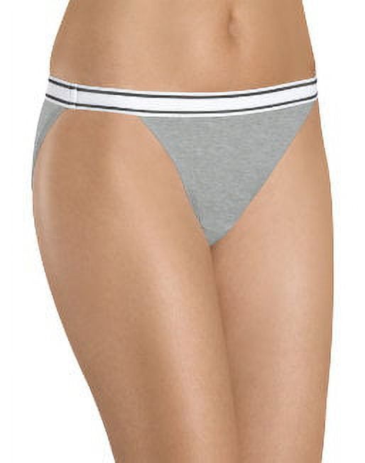 Hanes PP42SC Womens Cotton String Bikini, Assorted Multicolored - Size 7