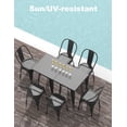 thumbnail image 3 of Silla de comedor Nazhura Metal Farmhouse Tolix Style Black (x4), 3 of 6