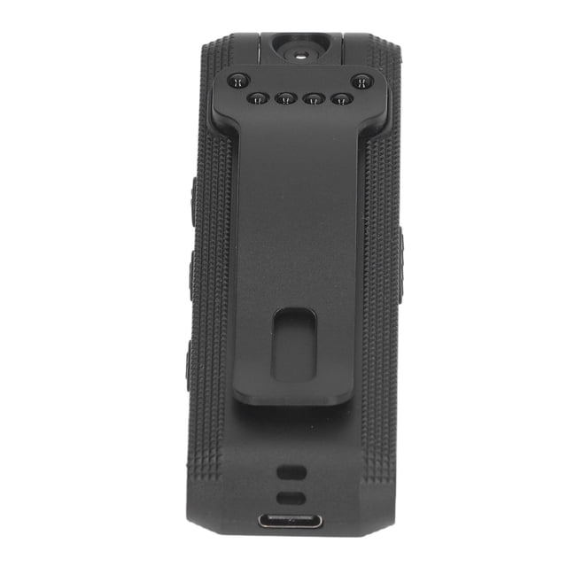 Mini cámara, cámara HD con clip giratorio de 180°, cámara corporal de respuesta rápida