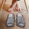 thumbnail image 4 of ORDDIART 1 Pair Comfortable Sweeper Slippers Cotton Cloth Grey Dusting Indoor Use, 4 of 5