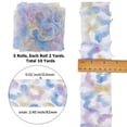thumbnail image 2 of Polyester Deco Mesh Ribbons Tulle Fabric Fancy Tulle Roll Spool Fabric For Skirt Making Rose Light Blue 2-3/8 inch(61mm), 2 of 7