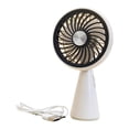 thumbnail image 2 of Ventilador de mano USB recargable ligero silencioso ajustable ventilador de escritorio personal para blanco, 2 of 8