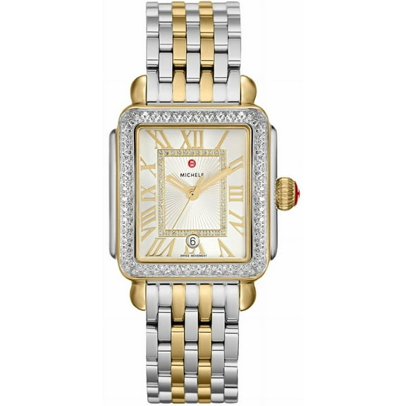 Michele Deco Madison Women's Gold Diamonds Watch MWW06T000144
