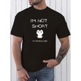 thumbnail image 1 of T-Shirt à Manches Courtes et Col Rond pour Hommes avec Imprimé Pingouin Super Mignon, Coupe Régulière, Mode pour les Vacances de Printemps et d'Été, pour Adultes, Hommes, Femmes, Adolescents, Fête des Pères, Fête des Mères, 1 of 5