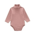 thumbnail image 2 of WJSXC Spring Baby Girls Boys Cute Romper Long Sleeve Button Sweatshirt Jumpsuits Pink, 2 of 5