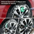 Multipurpose Drill Brush Scrubber Cleaning Set for Car Wheels, Car