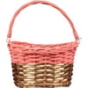 Coral & Gold Willow Easter Basket