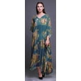 thumbnail image 2 of Bimba Floral Ladies Kaftan Holiday Loungewear Maxi Dress Beach Coverup-S-L, 2 of 5