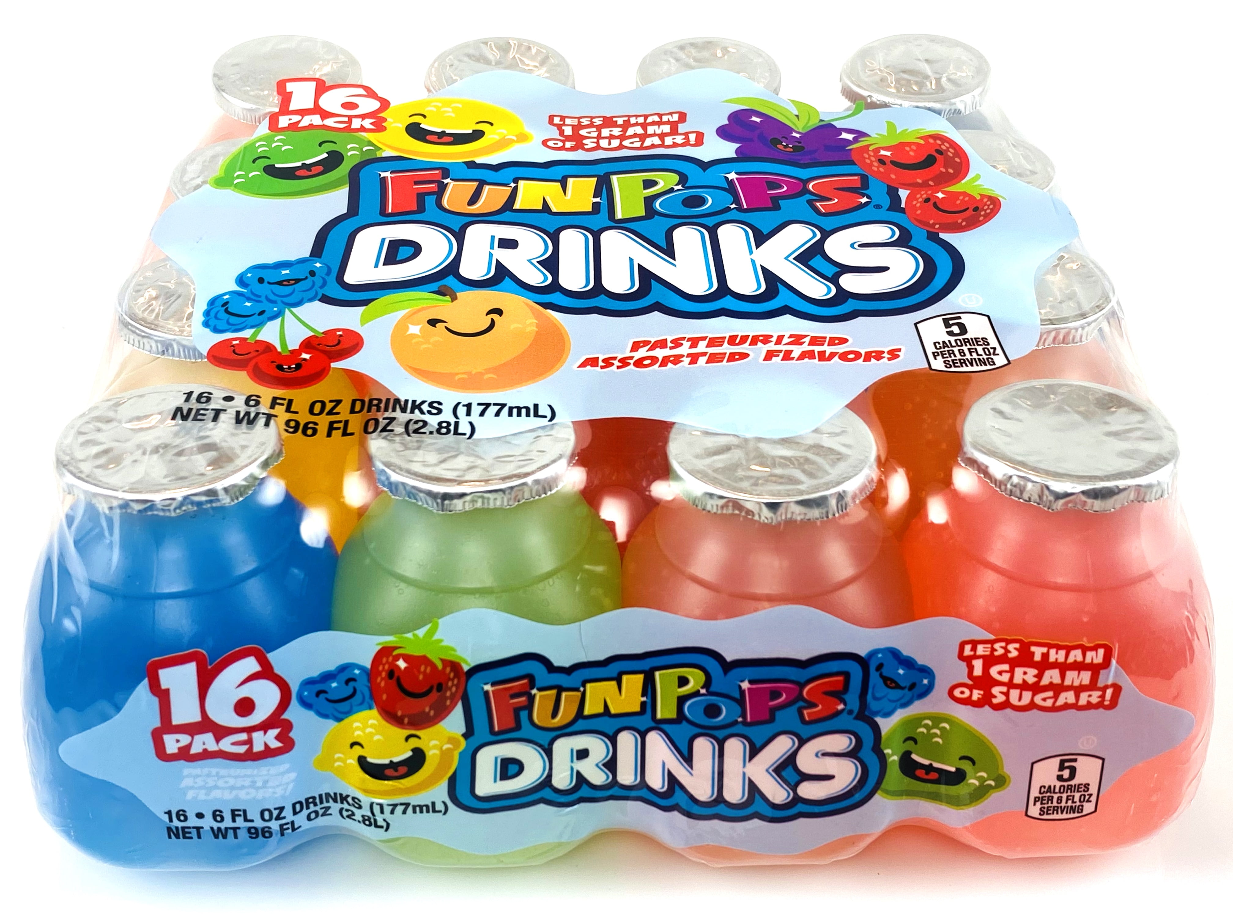 (4 pack) Fun Pops Drinks, 16PK