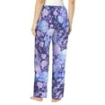 thumbnail image 3 of Pajama Pants Women, flower crystal Skull Sweatpants Soft Sleep Lounge Pants, Casual PJ Bottoms Pants with Pockets, 3 of 5