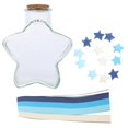 thumbnail image 2 of Small Origami Paper Origami Star Bottle Handmade Design Room Decoration Glass 16.00X13.50X8.00CM 1 Set, 2 of 2