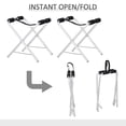 thumbnail image 4 of Soozier 2 Pieces Universal Kayak Storage Stand & Rack for Cleaning, Storing, & Maintenance with Aluminum Frame & Folding Design, 4 of 7