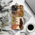 thumbnail image 6 of Autumn Black Cat Tarot Phone Case, Vintage Fall Leaves & Dancing Kittens Collage Cover for iPhone 17 16 15 14 13 12 11 Pro Max Plus Mini, 6 of 6