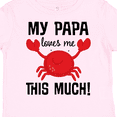 thumbnail image 4 of Inktastic My Papa Loves Me gift Boys or Girls Toddler T-Shirt, 4 of 5