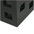 thumbnail image 4 of DecMode 13" x 18" Black Wood Geometric Accent Table, 1-Piece, 4 of 9