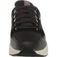 thumbnail image 2 of Dr Scholl's Northern Black Suede Leather Lace Up Low Top Rounded Toe Sneakers (Black, 10), 2 of 6