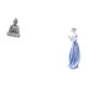 thumbnail image 5 of Escultura de Buda con figura de dama de nórdica, estatua moderna de cerámica para niña, para estante de patio de hotel y decoración de escri, 5 of 8