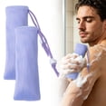 thumbnail image 2 of 2Pc Soap Exfoliating Foaming Mesh Bath Bag, Drawstring Soap Saver Bubble Producing Mesh Pouch, Shower Soap Foam Net Holder, Soft Stretch Soap Sack, Hanging Bathroom Soap Storage Mesh Bag, 2 of 7