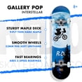 thumbnail image 6 of ReDo Skateboard 31" x 7.75" Interstellar Gallery Pop Complete Popsicle Skateboard Board for Kids, 6 of 6