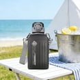 thumbnail image 5 of Sport Water Bottle, Portable Leakproof Sports Bottle with Lid and Shoulder Strap for Travel, Gym, Outdoor Activities Black, 5 of 6