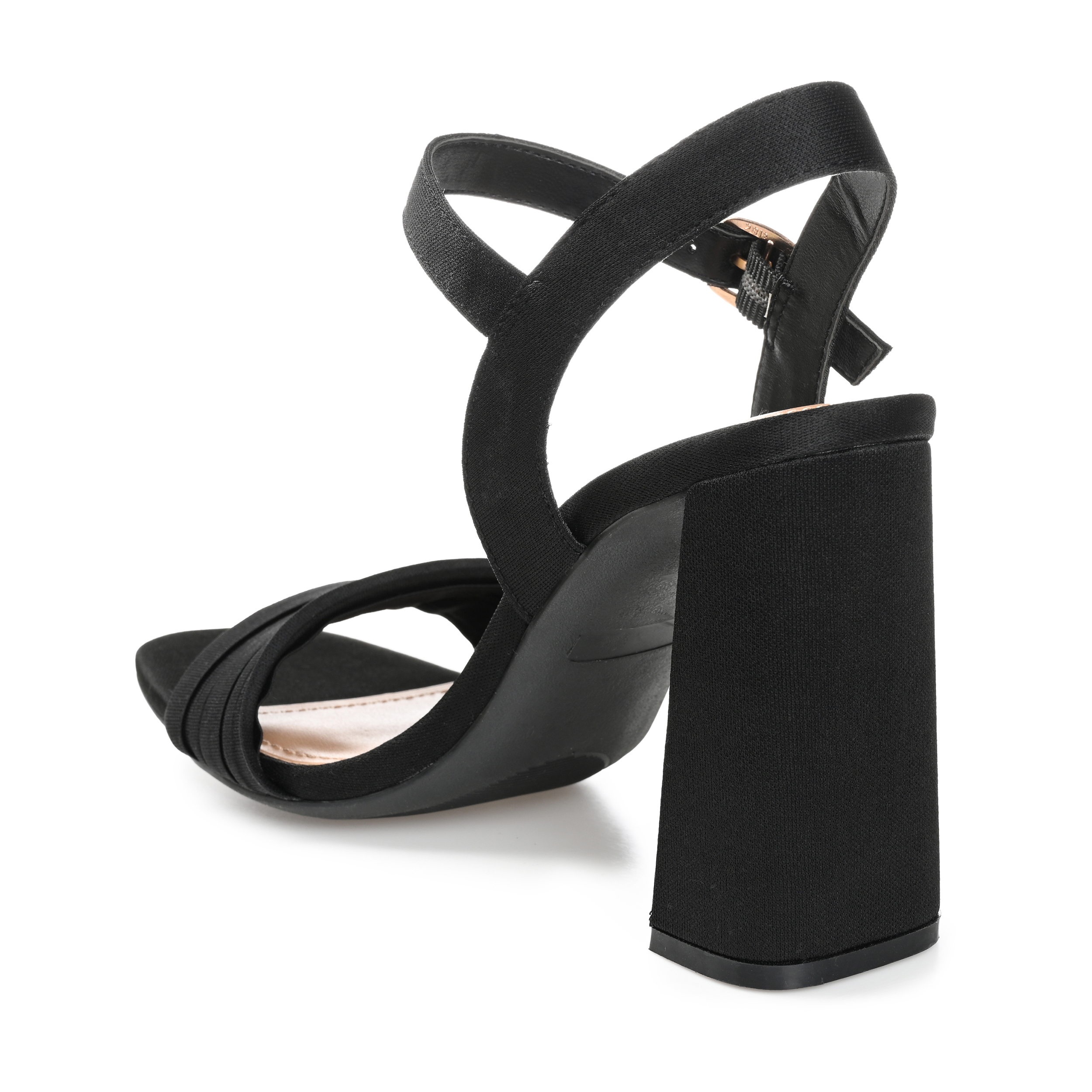 Journee Womens Skiler Open Square Toe Block Heel Sandals