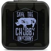 Save The Chubby Unicorns 12 Game Card Case for Switch Portable Hard Shell Protective Game Card Holder Box