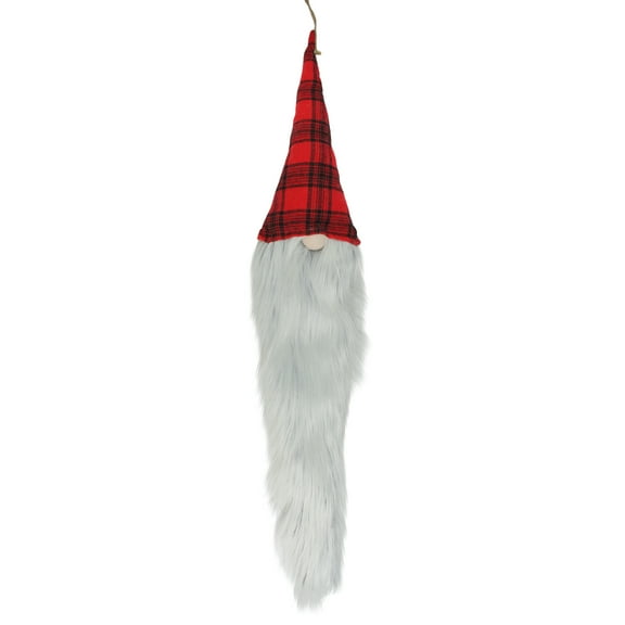30" Red and Black Plaid Hanging Christmas Gnome Christmas Decoration