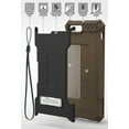 thumbnail image 3 of Case for iPhone 8, Brown Tri-Shield Rugged Cover [with Kickstand + Credit Card Wallet Slot + Wrist Strap] for Apple iPhone 8, iPhone 7, 3 of 6