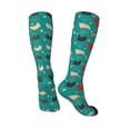 thumbnail image 5 of Lsque Cute Hens And Rooster Printed Crew Socks Men's Women's LightWeight Thin Casual Calf Socks ,Knee High Socks,Cotton Socks, 5 of 9