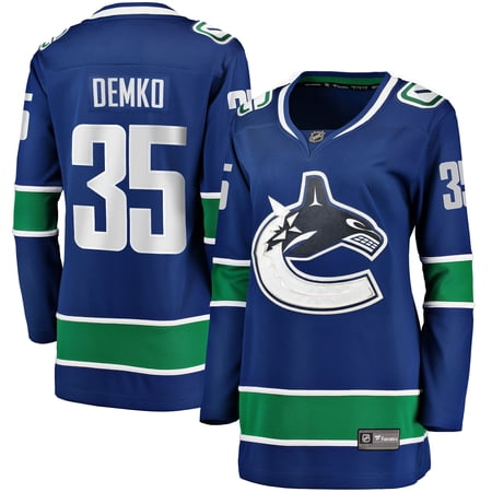 Women s Fanatics Thatcher Demko Blue Vancouver Canucks Home Breakaway Jersey