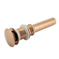 thumbnail image 1 of PopUp Drain Assembly, G1 1/4" Brass Non-Overflows Drain Accessory for Home Bathroom Basin Sink(Rose Gold), 1 of 8