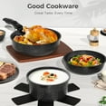 thumbnail image 2 of YASHE 15-Piece Nonstick Cookware Set with Detachable Handles, Stackable Granite Pots and Pans Set, Induction Compatible, Oven Safe, Space-Saving Kitchen Set for RV & Small Apartment, 2 of 8