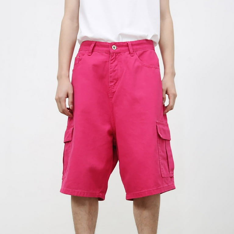 Dpytoraw Men's Shorts Baggy Short Jeans Boys Baggy Jeans