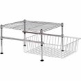 Mini Wire Basket Organizer, 9"H x 14"W x 18"D, Chrome