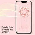 thumbnail image 6 of Vikakiooze Portable Handheld Fan, Handheld Fan, Portable Small Fan With 3 Speeds, Usb Rechargeable Hand Fan, Personal Fan Battery Operated, Suitable for Outdoor Indoor Commuting, Office, Travel, Pink, 6 of 8