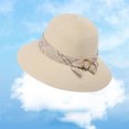 thumbnail image 4 of OJSFQUFP Women Beach Hat Summer Straw Sun Hat Fashion Wide Brim Straw Sun Hat, 4 of 4