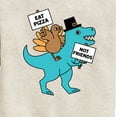 thumbnail image 3 of Instant Message - Eat Pizza Turkey Dino - Toddler & Youth Crewneck Fleece Sweatshirt, 3 of 6