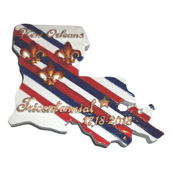 New Orleans Tricentennial 1718-2018 Magnet Party Favor Louisiana