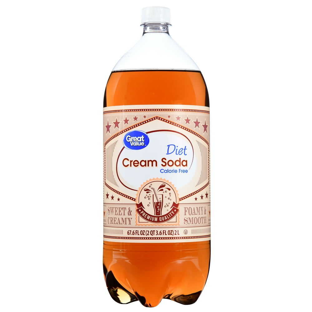 Great Value Diet Cream Soda, 67.6 fl oz