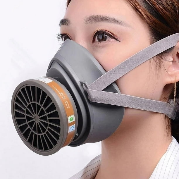 Masque Anti-poussière de Gaz Respiratoire Demi-masque Double Protection