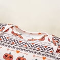 thumbnail image 5 of TOWED22 Newborn Baby Girl Halloween Outfit Pumpkin Print Long Sleeve Romper Pants Set Cute Infant Fall Clothes,18-24 M, 5 of 7
