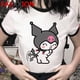 thumbnail image 1 of Kuromi Camiseta Mujer harajuku vintage Estética t-shirt top Camisetas tumblr kawaiipangjing, 1 of 4