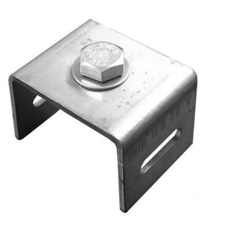 

FECHOMETAL USA Galvanized Steel Single Bolt 3/4 Straight Leg Bracket - 50/Box