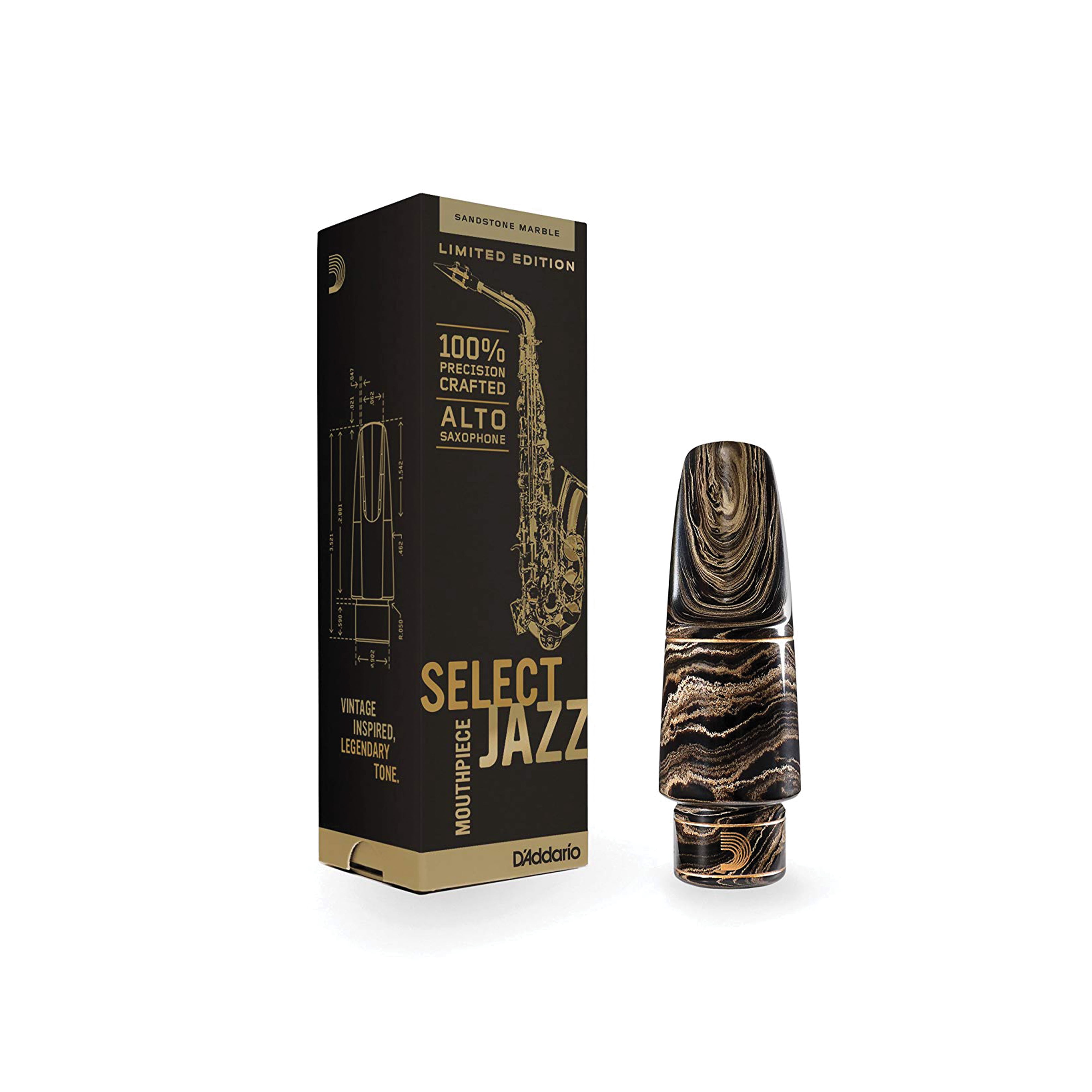 D'Addario Select Jazz Marble Alto Saxophone Mouthp