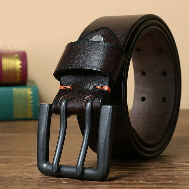 Genuine Leather Belts for men Designer Belt Male Vintage Automatic Buckle  Luxury Strap Ratchet Belt For Jeans