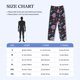 thumbnail image 4 of Balery Roses Flowers Pantalones de pijama para hombre, pijama ultraligero, pantalón de descanso-X-Large, 4 of 6
