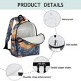 thumbnail image 4 of Colorful Tie Dye Pattern Backpack for School,Cute School Bag,Schoolbag with Adjustable Shoulder Straps & Padded Back,15.25"x11.5"x5.25", 4 of 5
