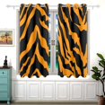 thumbnail image 2 of Tiger Print Background 54×55 Inch Black Out Curtains 2 Packs Aesthetic for Bedroom Living Room Sliding Glass Doors Kitchen Windows, 2 of 5