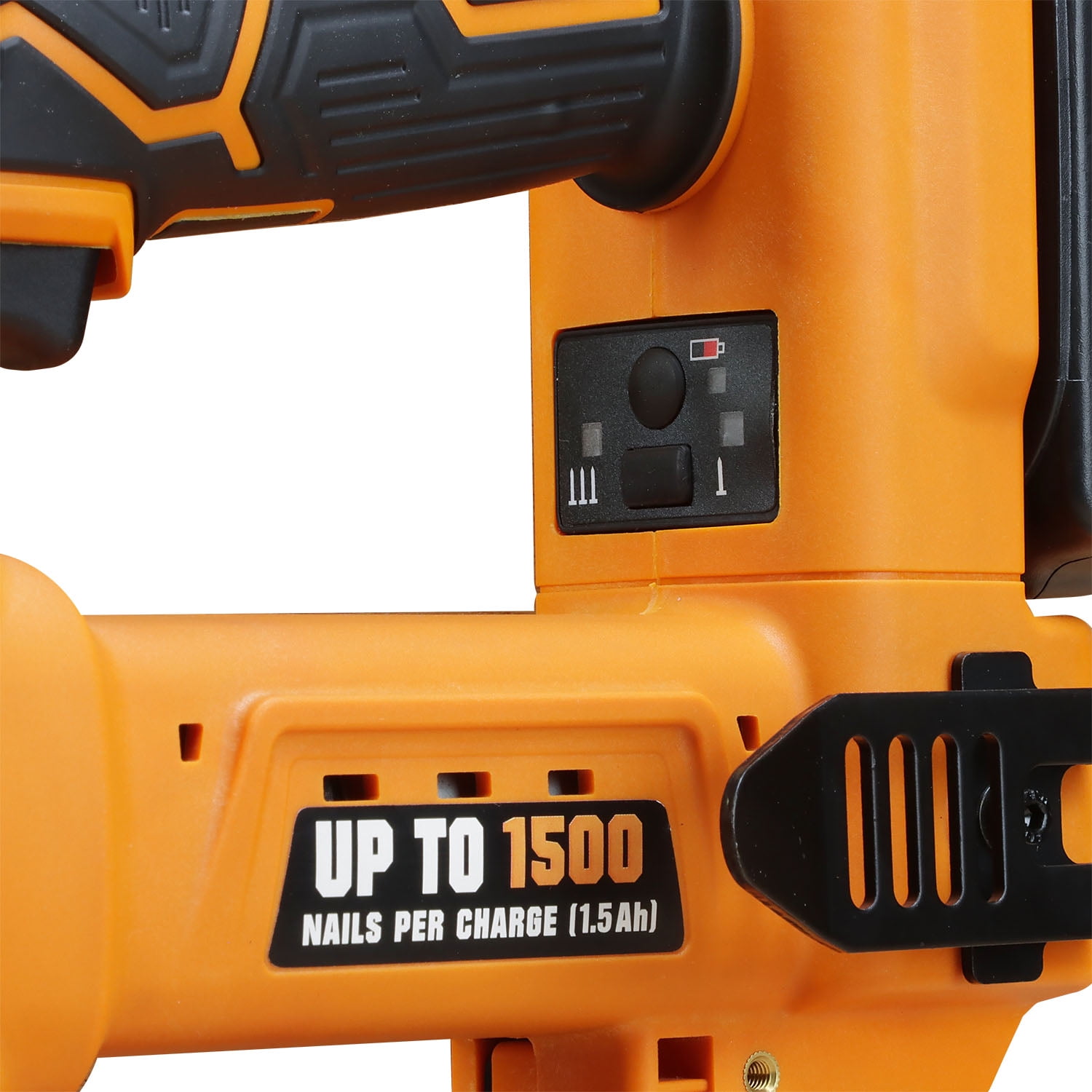 Freeman PE20VBR9032 20 Volt Cordless 2-in-1 18-Gauge 1-1/4" Nailer / Stapler Kit with Lithium Ion Battery, Charger, and Fasteners (400 Count) – 1500 Shots per Charge