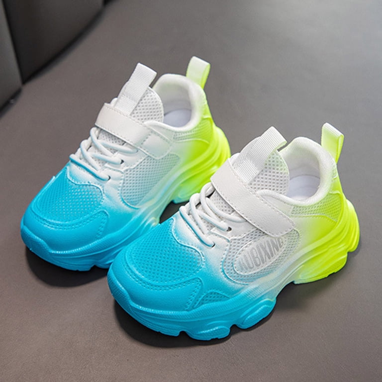 Girls Slip On Sneakers Kids Fashion Color Blocking  display picture 2